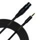 Castline Gold XLR male/female to 3.5mm TRS Summing Cable Mogami Neglex 2549 (For use with portable players)